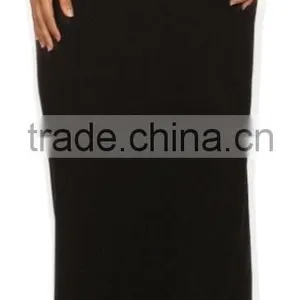 China Clothes 95% Polyester 5% Spandex Fabric Solid Long Coral Skirt Fancy Long Skirts thumbnail-6