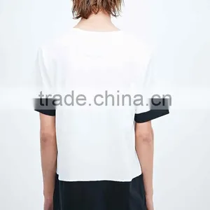 2015 OEM Factory Hot Selling 100% Cotton Men's Extended T Shirt thumbnail-6