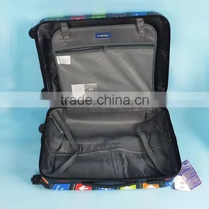 150704b Bags Leopard Trolley Luggage Printed ABS Luggage Stocklots thumbnail-4