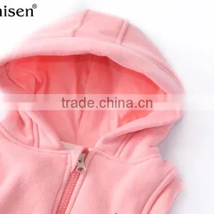 Factory Wholesale Custom Sleeveless Fleece Kids Clothing Vest thumbnail-2