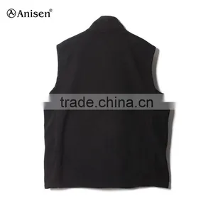 Oem Service Clothing Fleece Custom Plain Men Vest thumbnail-2