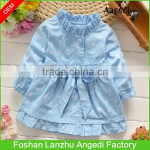 2017 Children Trendy Clothing Winter Baby Girl Cute Long Coat Princess Design Girl's Autumn/winter Outerwear Coat thumbnail-1