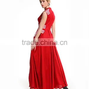 Best Long Black Colors Women Dress Embroidered Plain Evening Dress thumbnail-4