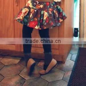2016 Kids Pants Floral Printed Dress Girls Leggings thumbnail-1