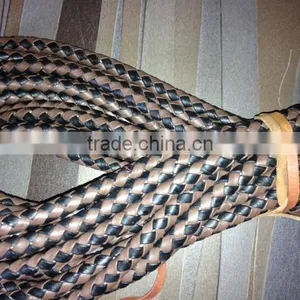 ROUND BRAIDED LEATHER CORD IN DIFFRENT COLORS AND SIZES thumbnail-1