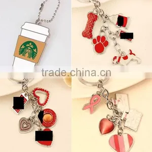 American Tassel Key Ring,Metal Promotional Gift Keychains For Bag/Car thumbnail-1