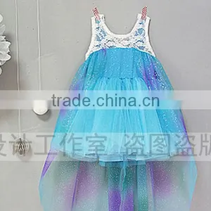 Girls Summer Sleeveless Dress Kids Lace Dress Kids Lace Dresses thumbnail-1