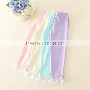 Good Material 100% Cotton Girls Dress Leggings Colorful Children Trousers Kid Casual Pants for Selling thumbnail-5