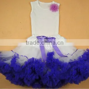 Cute Pettiskirt Set With Flowers for Kids MADE IN CHINA thumbnail-1