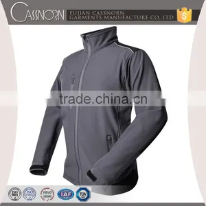 Reverse Zip Waterproof Wholesale Softshell Jacket With Chest and Side Pocket thumbnail-1
