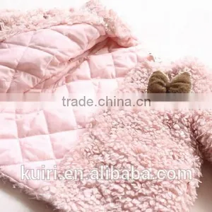 Toddlers Kids Girls Faux Lamb Fur Furry Shaggy Warm Jacket Trench Coat Outwear thumbnail-2