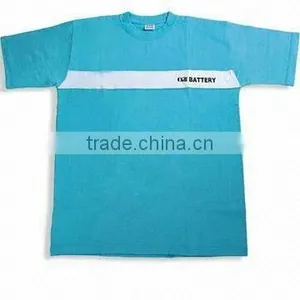 100% Cotton Print T-shirt With Round Neck and Short Sleeves, Available in Blue thumbnail-1