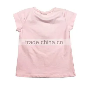 Girl Summer Short Sleeve Pink T-shirt thumbnail-3