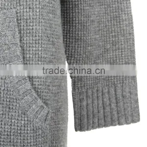 High Quality Comfortable Wearing Grey Colored Women Cashmere Jumper Lounger thumbnail-3