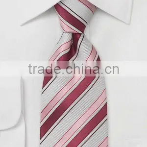 Men's Striped Poly Neck Tie thumbnail-1