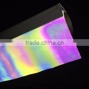 Pet Rainbow Reflective Heat Transfer Vinyl Iridescent Film thumbnail-1