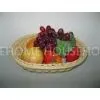 Hand Made PP Rattan Fruit Storage Basket Smellless Handicraft thumbnail-1