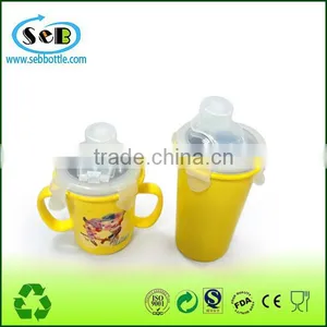 Fancy Stainless Steel Insulated Kid Drinking Cup With Lid and Hand (Accept OEM) thumbnail-3