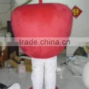 With a Cool Fan Apple Mascot Costume Adult Apple Mascot Costumes thumbnail-3