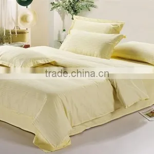 Golden 100% Cotton 3cm Stripe Hotel Bedding Sets thumbnail-2