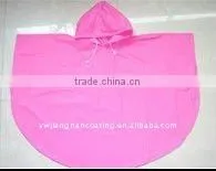 Waterproof Resuable Cheap Plastic Pink Raincoat Poncho for Kids thumbnail-1