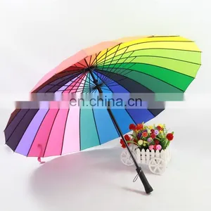 Rpet Multicolored Straight Umbrella,outdoor Straight Umbrella thumbnail-3
