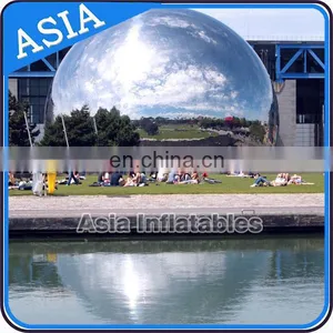 Hot Selling Inflatable Gold Mirror Surface Ball , Large Mirror Balls for Sale thumbnail-1