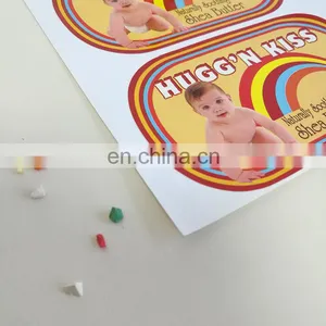 Customized Cheaper Price Piece Cutting Sticker /custom Logo Self Adhesive Sticker for Kids Baby Products thumbnail-2
