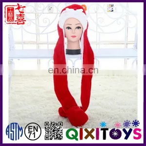 Custom Made Cute Christmas Hat Decoration Special Animal Shaped Personalized Christmas Design Plush Hats thumbnail-5