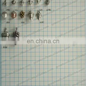 Tibetan Style Alloy Hazelnut Filbert Hazel Pendants, Acorn, Lead Free & Cadmium Free, Antique Silver thumbnail-1