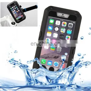 IPX8 Waterproof Touch Sensitive Screen Case With Bike Holder & Lanyard for IPhone 6(Black) thumbnail-1