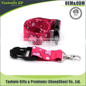 High Quality Silk Printing Polyester Safety Clip Lanyard With 3D Logo Customize thumbnail-4
