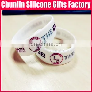 Hot Sale Personalized Ink Filled Silicone Bracelet for Promotional Gift thumbnail-1