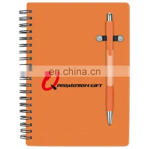 Pen Buddy Spiral 70sheet Lined Notebook Set With Ball Pen and Translucent Color Cover thumbnail-3