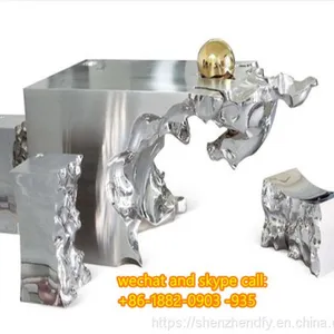 Stainless Steel Lotus Sculpture Grinding & Polishing Stainless Steel Eagle Sculpture thumbnail-3