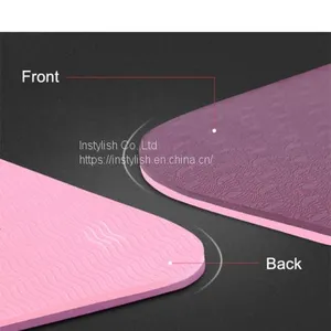 Wholesale Biodegrable Yoga Mat Private Label Good Quality Eco Friendly TPE Yoga Mat thumbnail-3