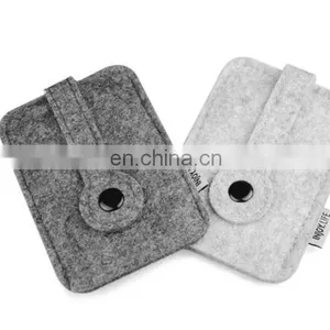 Woolen Felt Car Key Chain Wallet Compact Holder Purse Cover thumbnail-7