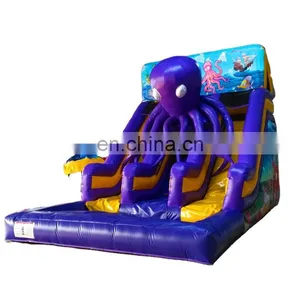 2020 Popular Portable Tall Slide ,inflatable Crayon Bounce House With Slide With Big Octopus Cartoon thumbnail-1