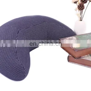 Factory Price Blue Good Neck Protection C Shape Multi Functional Pillow Soft Waist Cushion With Food Grade Polystyrene Filling thumbnail-1