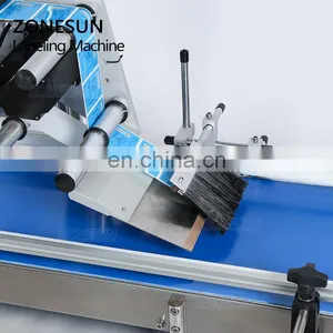 ZONESUN ZS-TB150PB Scratch Card Flat Surface Bottle Pouch Automatic Labeling Sticking Machine For Cosmetics thumbnail-3