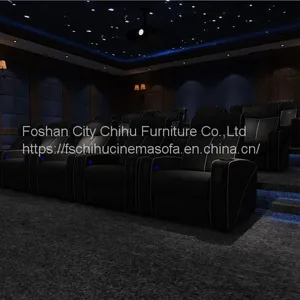 CHIHU Theater Furniture High Quality Comfortable Leather Cinema Chair Power Recliner Home Theater Sofa thumbnail-5