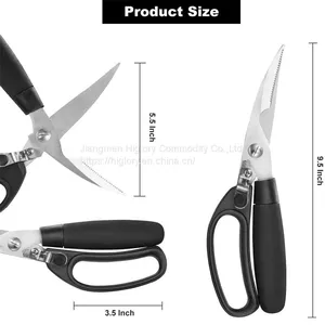 Factory Wholesale Multi Purpose Utility Kitchen Scissors Food Poultry Chicken Bone Scissors thumbnail-5