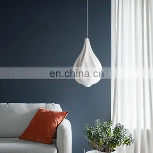 Nordic PVC LED Pendant Light Bedroom Bedside Flower Bud Hanging Lamp Creative Bar Home Small Chandelier thumbnail-5