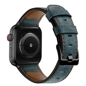 Strap For Apple Watch Bands Leather 38mm 44mm 40mm 42mm Replacement Genuine Leather Bands For Iwatch Bands thumbnail-5