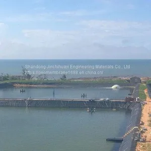 0.50mm Thick HDPE Geotextile Film for Raising Shrimp in High Water Ponds thumbnail-1