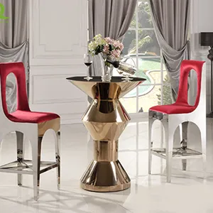 Hot Sell Wedding Stainless Steel Bar Table Decoration for Wedding Event Display Racks on Sale thumbnail-4