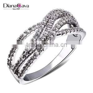 Newest Trend Cubic Zirconia Fine CZ Stones Wholesale Jewelry Setting Wedding Ring thumbnail-2