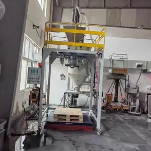 Factory 800kg 1000kg Jumbo Bag Filler Concrete Cement Weighing Bulk FIBC Bag Filling Packing Machine thumbnail-1