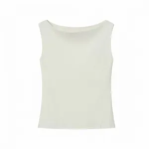 Slim Fit and Slimming Short Sleeveless Vest T-shirt Top for Women, 25 New Styles thumbnail-5