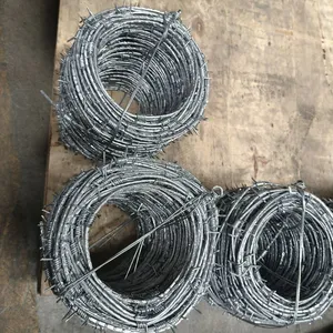 High-Safety Hot Sale Barbed Wire Razor Barbed Wire Galvanized Barbed Wire thumbnail-1